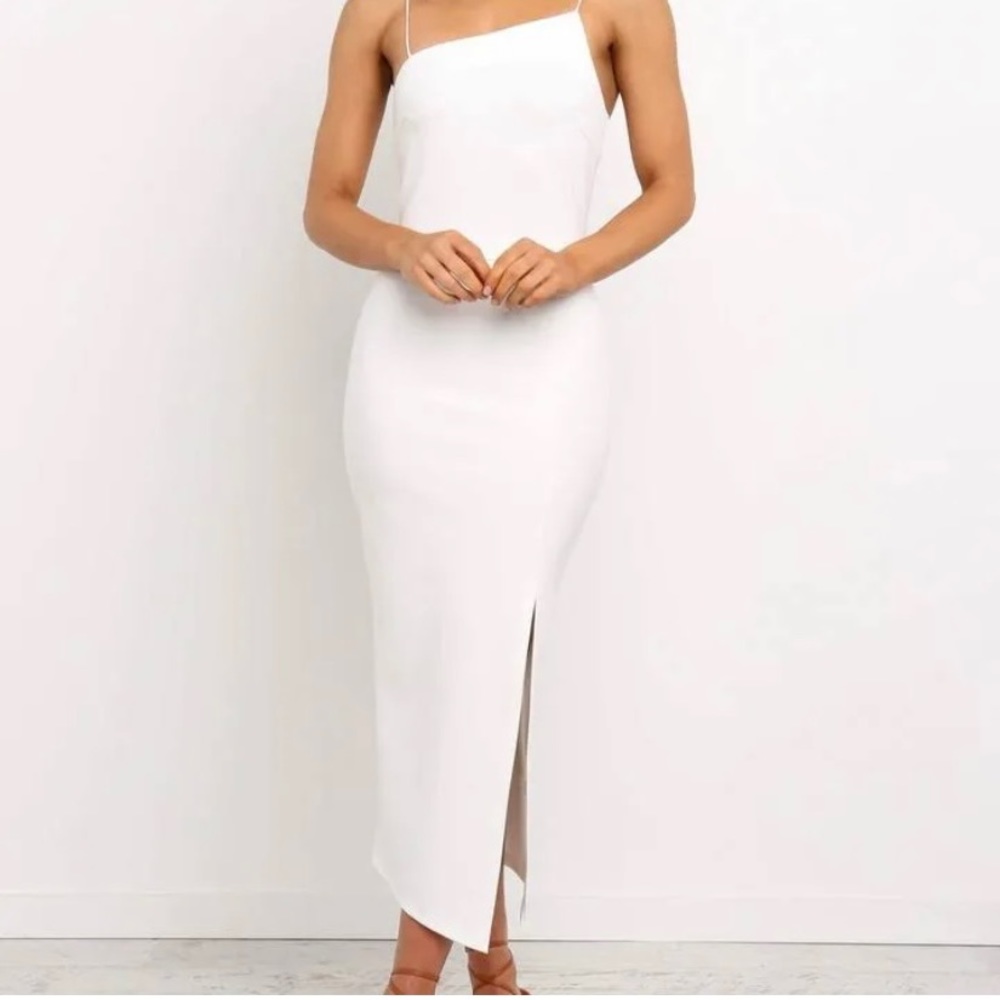 Petal & Pup Midi White Bridal Dress NWT NEVER WORN